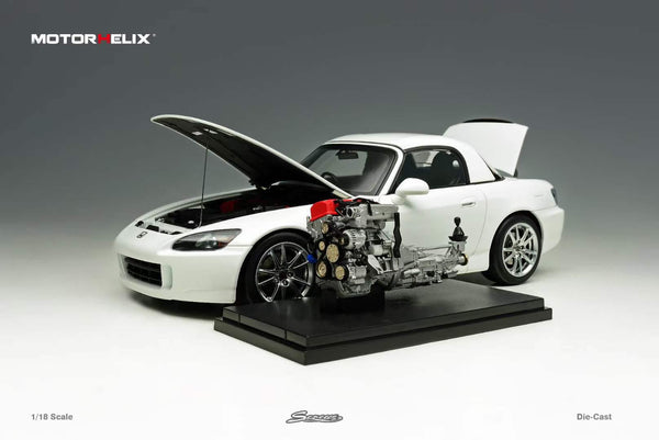 *PREORDER* MotorHelix 1/18 Honda S2000 (AP2) in Grand Prix White