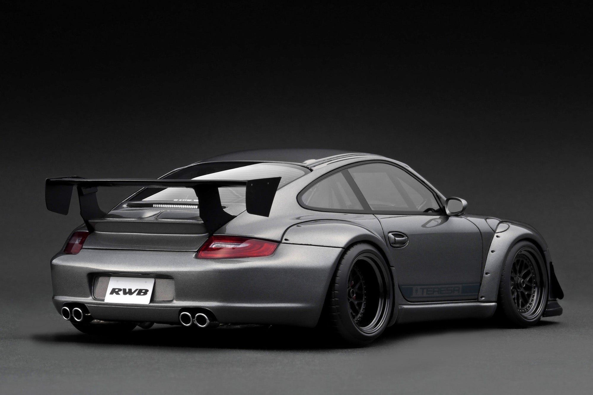 イグニッションモデル1/18　RWB 997 GT3 Ignition Model 1:18 Porsche 997 GT in Gun Metallic – Model Cars