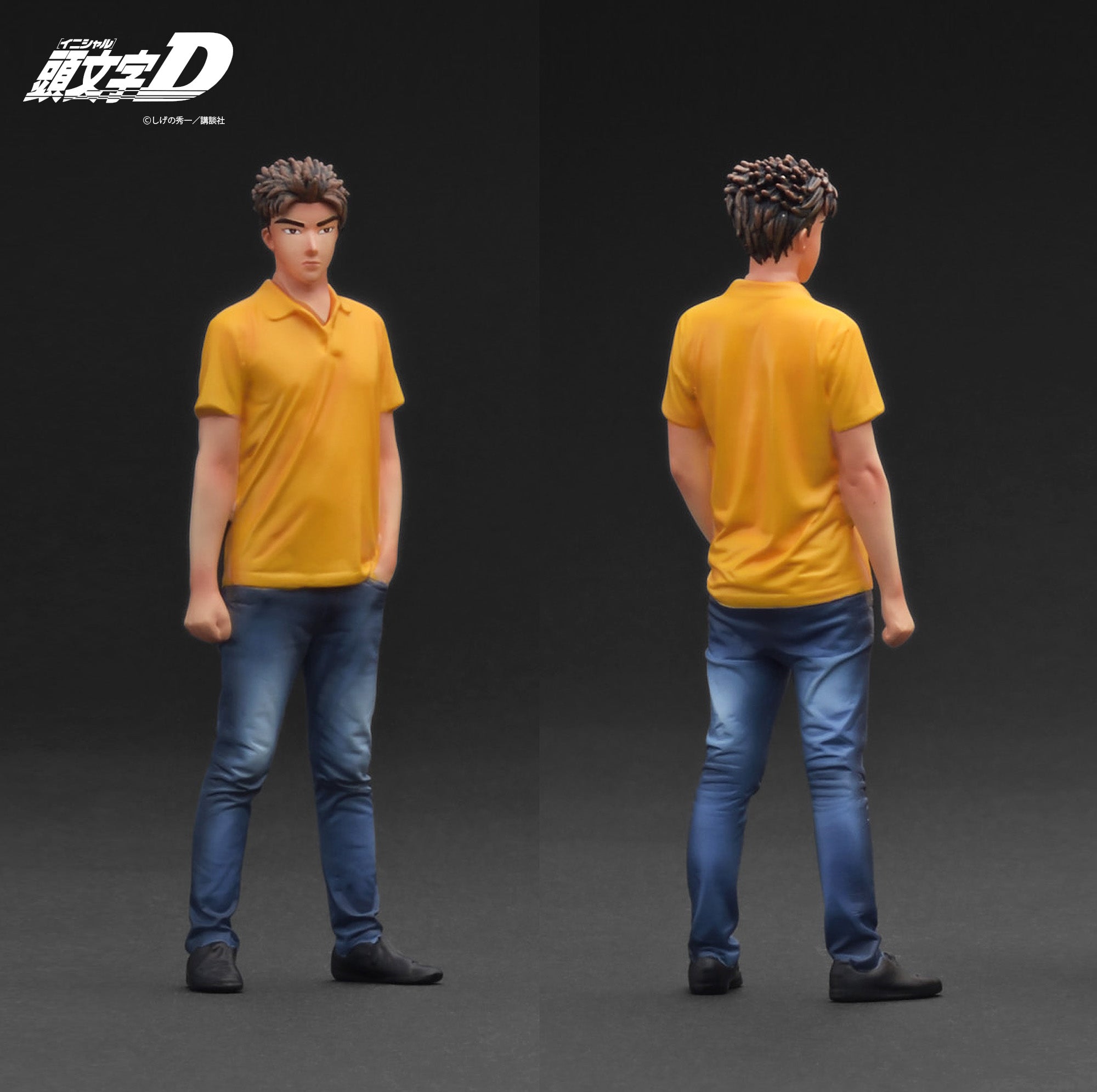 Ignition Model 1:18 Initial D Mazda RX-7 (FD3S) Yellow with Mr