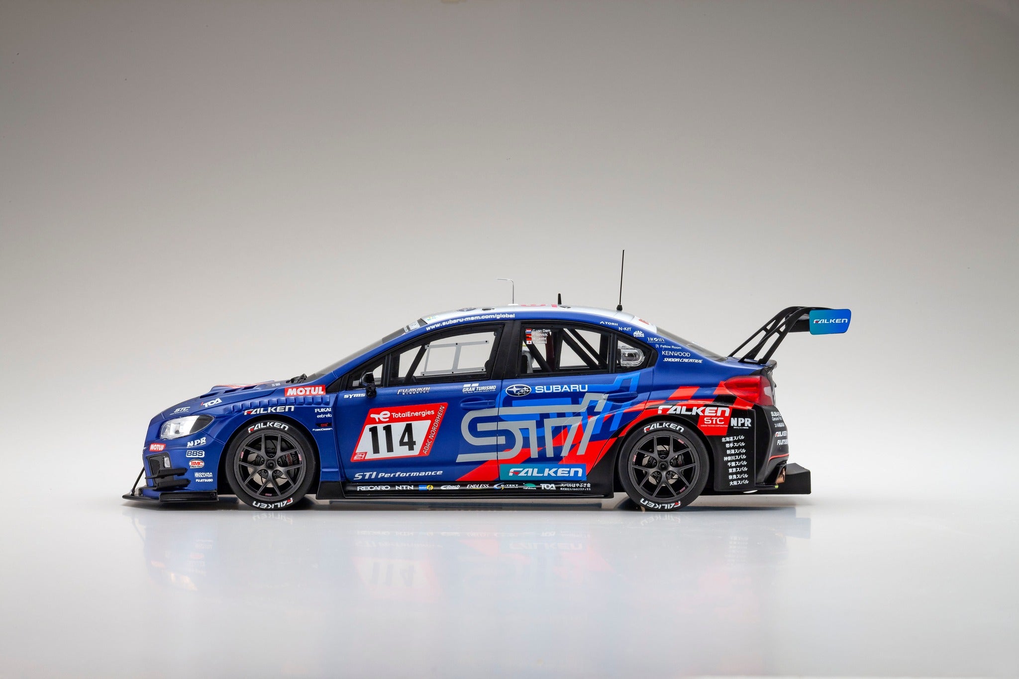 【代引き不可】 Kyosho 1:18 #114 2022 Challenge NBR STi WRX Impreza Subaru ミニカー