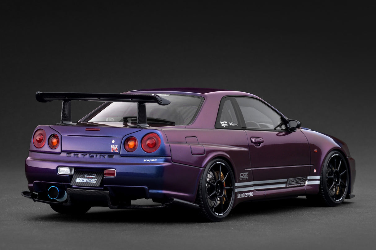 *PREORDER* Ignition Model 1:18 Nissan TOP SECRET 34GT-R (BNR34) Purple Metallic