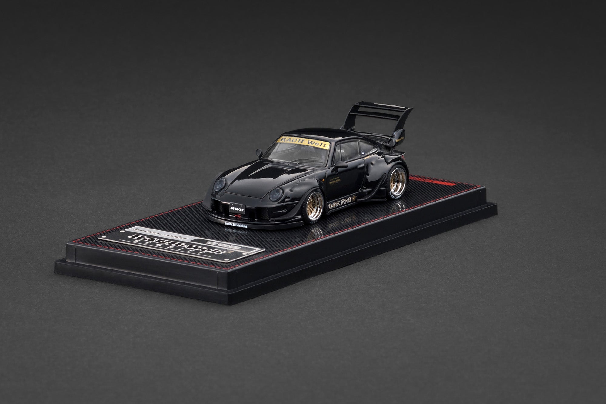 【ignition model】Porsche RWB993MatteBlack PREORDER* Ignition Model 1:64 Porsche RWB 993 in Black