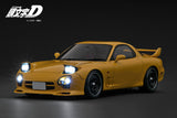 *PREORDER* Ignition Model 1:18 Initial D Mazda RX-7 Mazda Speed A-spec (FD3S) in Yellow with Sound & LED Version