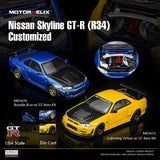 *PREORDER* MotorHelix 1:64 Nissan Skyline GT-R (R34) Customized Version in Bayside Blue