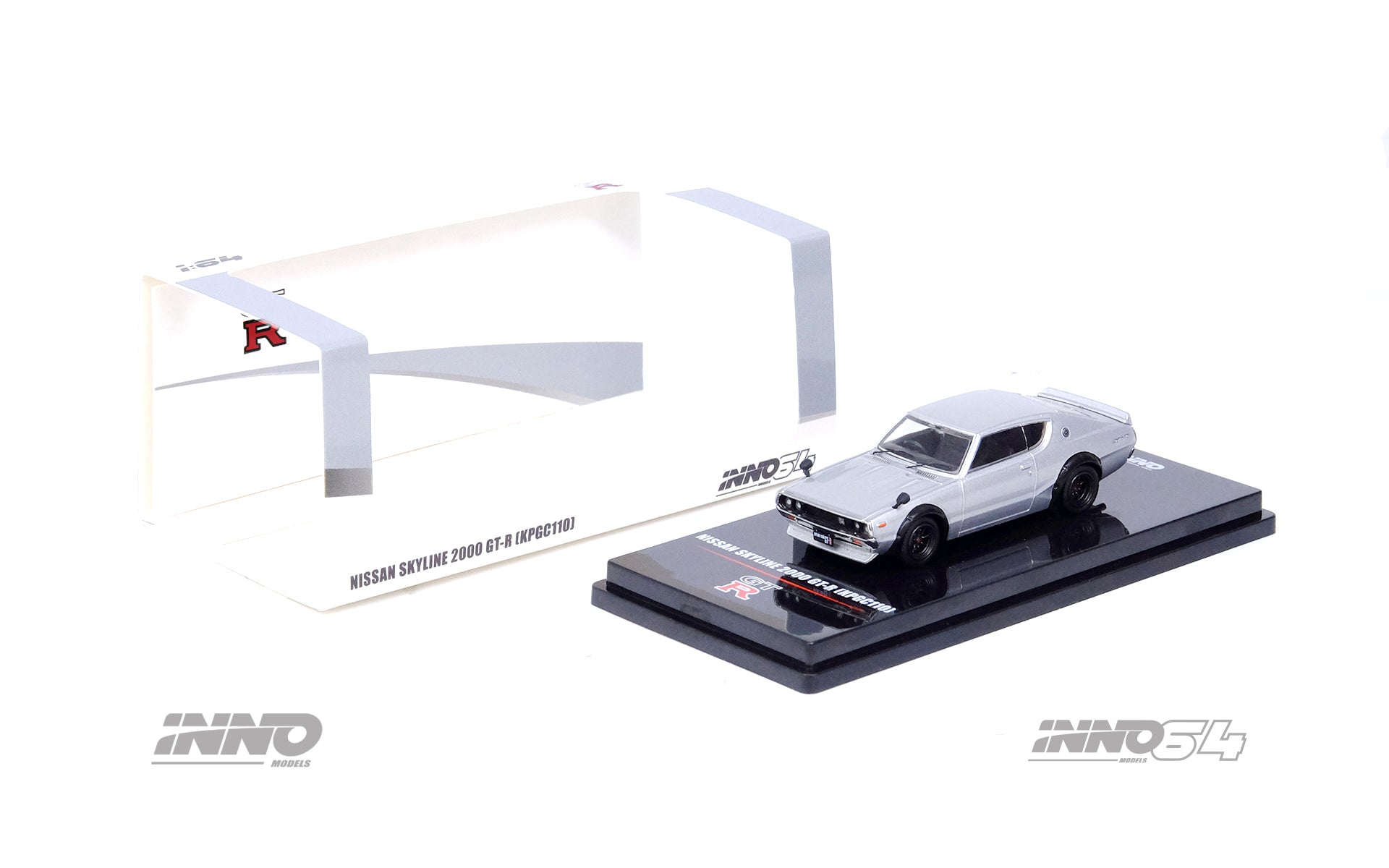 INNO64 1:64 Nissan Skyline 2000GT-R (KPGC110) in Silver – Model