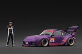 *PREORDER* Ignition Model 1:18 Porsche RWB 993 in Matte Purple with Mr. Nakai Figure