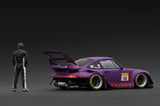 *PREORDER* Ignition Model 1:18 Porsche RWB 993 in Matte Purple with Mr. Nakai Figure