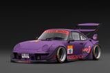 *PREORDER* Ignition Model 1:18 Porsche RWB 993 in Matte Purple with Mr. Nakai Figure