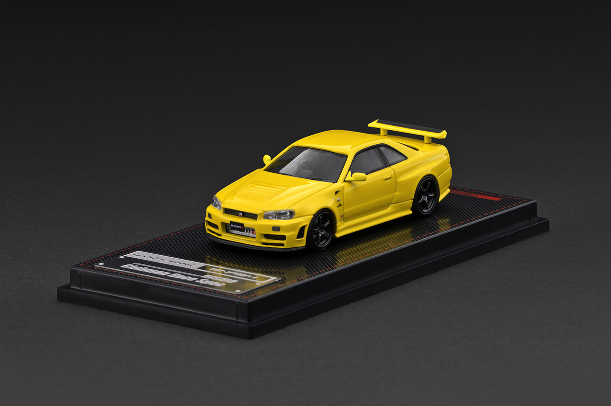 *PREORDER* Ignition Model 1:64 Nissan Skyline GT-R (BNR34) NISMO Customized Version in Yellow Metallic