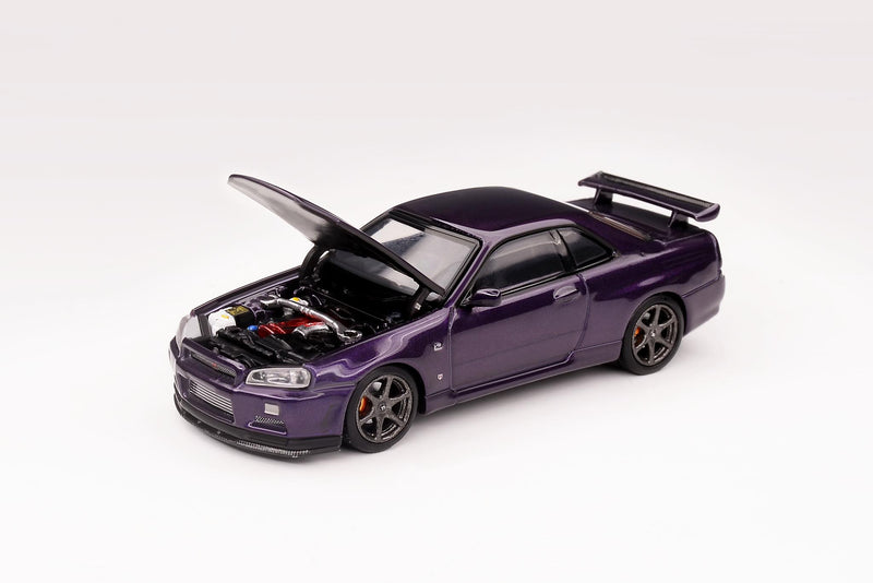 *PREORDER* MotorHelix 1/64 Nissan Skyline GT-R (BNR34) in Midnight Purple