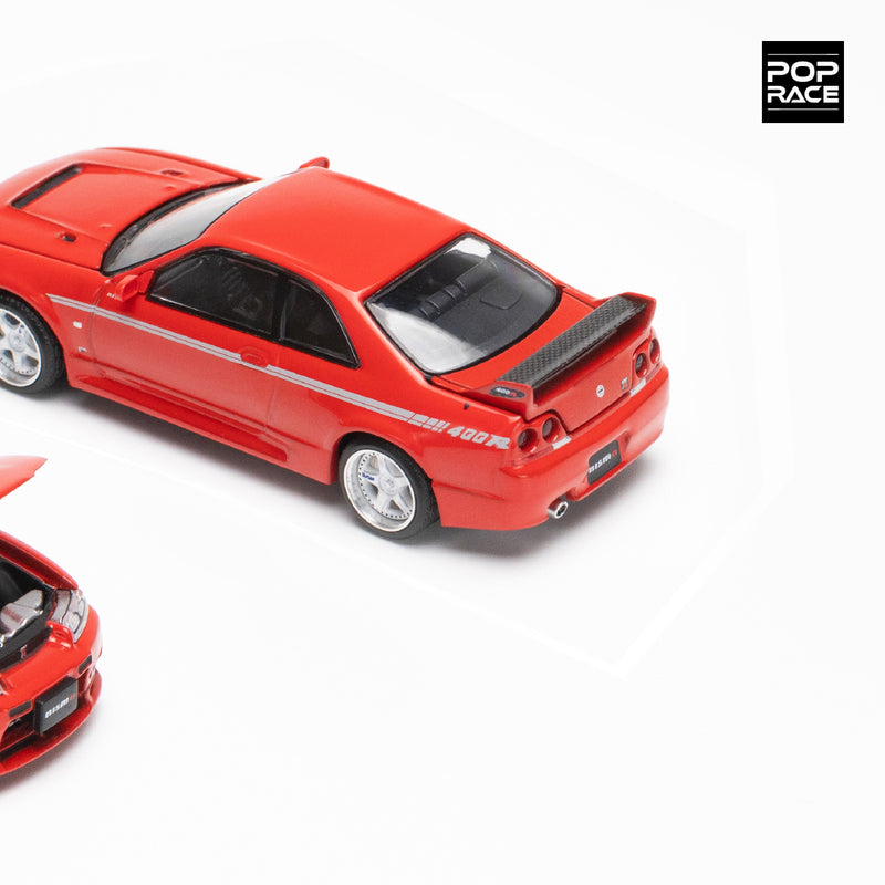 *PREORDER* Pop Race 1/64 Nissan Skyline (BNCR33) NISMO 400R in Super Clear Red