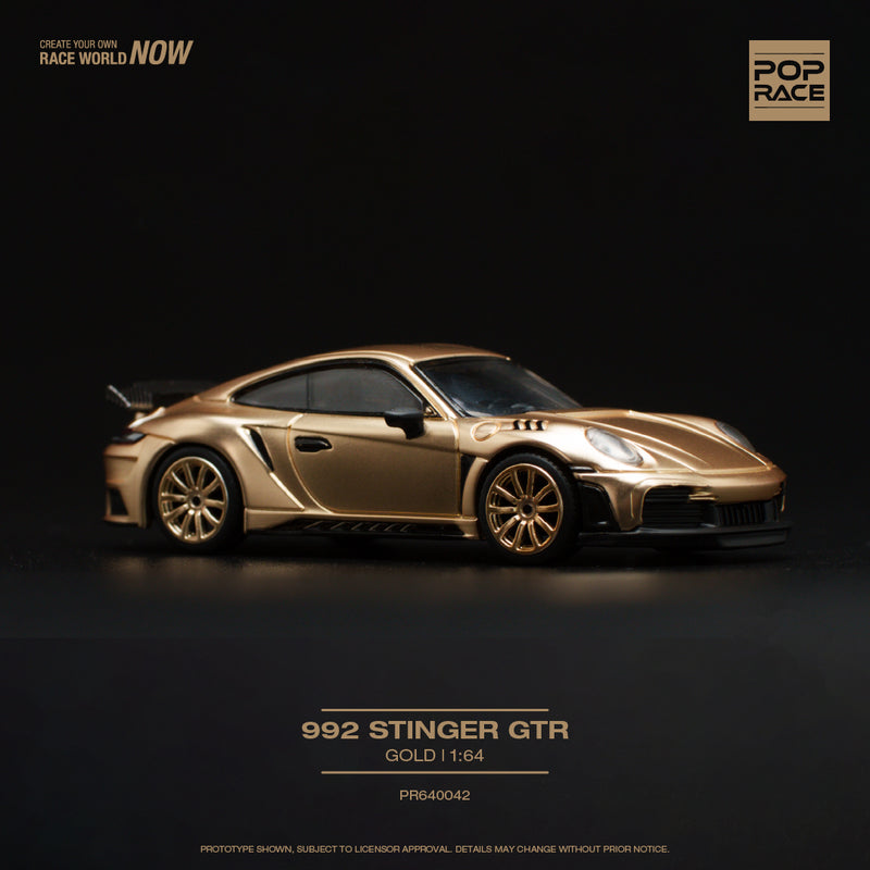 *PREORDER* Pop Race 1/64 Porsche 992 Stinger GTR in Gold