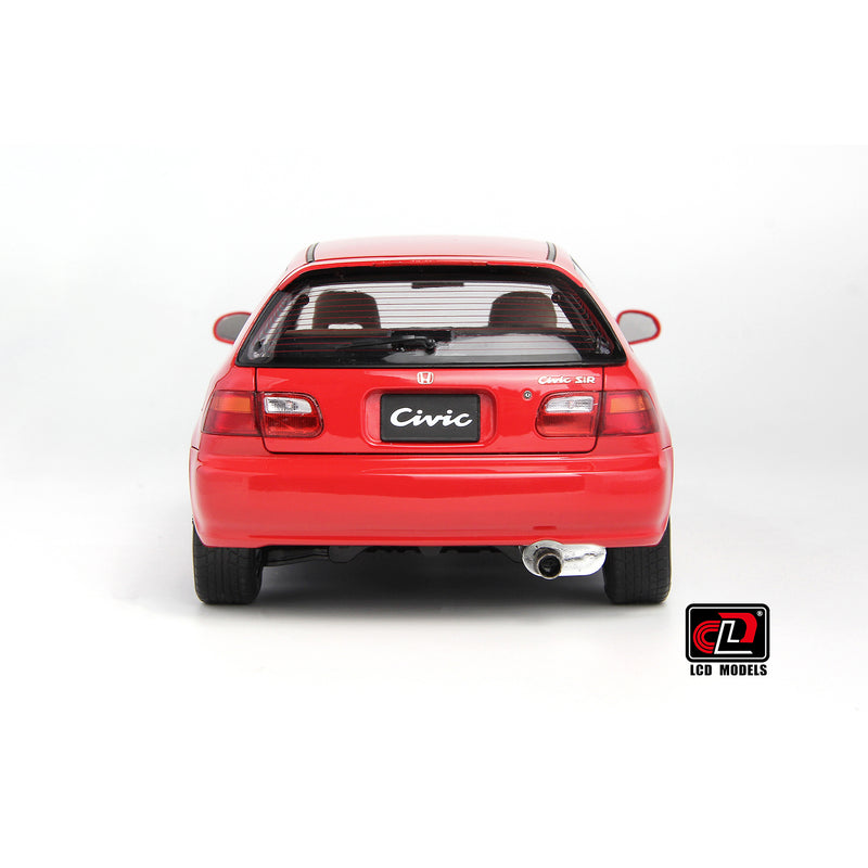 LCD Models 1:18 Honda Civic (EG6) SiR II in Red
