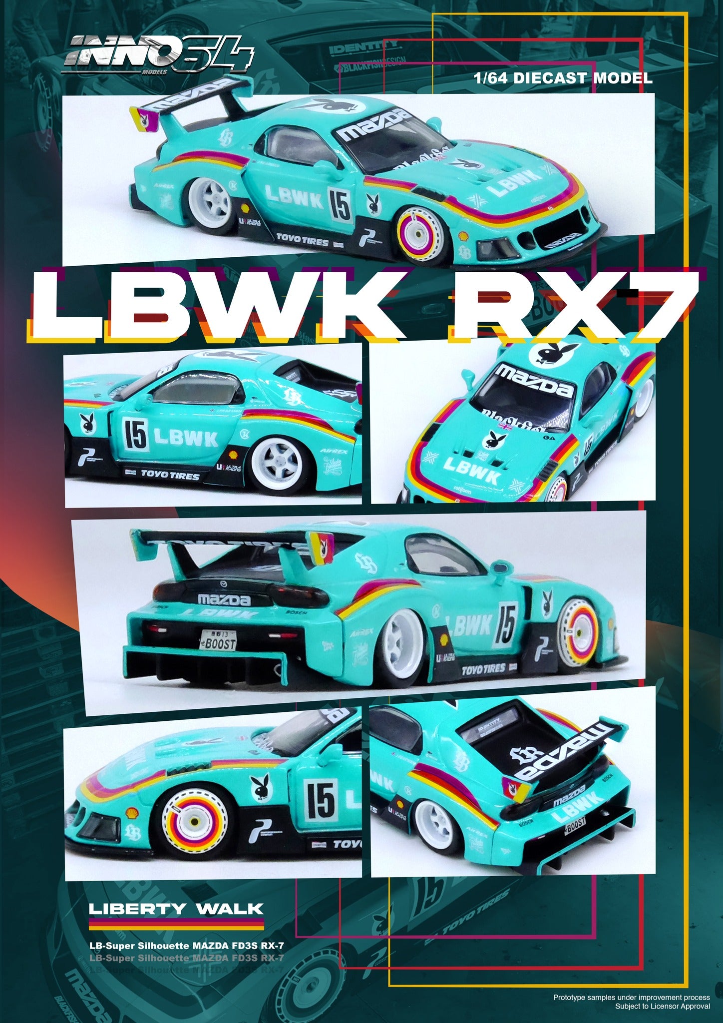 INNO64 1:64 Mazda RX7 (FD3S) LB-SUPER SILHOUETTE Hobby Expo