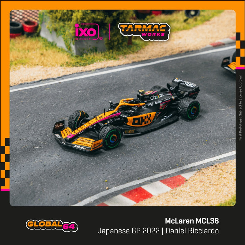 *PREORDER* Tarmac Works 1:64 McLaren MCL36 Japanese Grand Prix 2022 Daniel Ricciardo