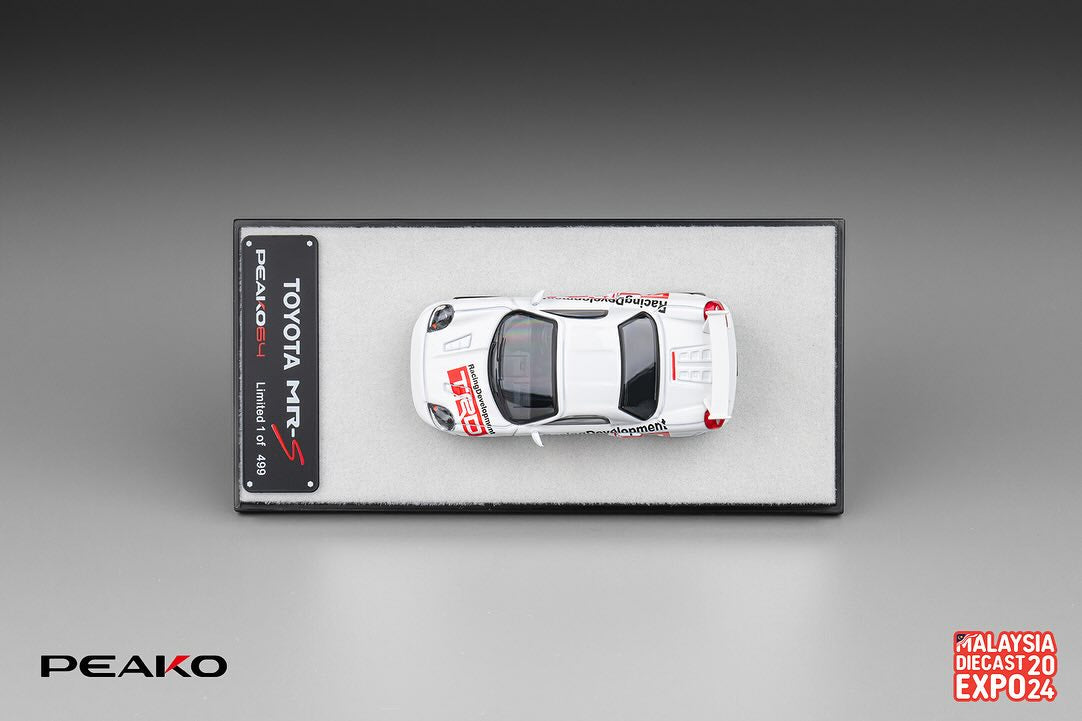 Peako Model 1:64 Toyota MR-S 1999 Customized Version in White MDX 2024 Special Event (ONE PER CUSTOMER) Model