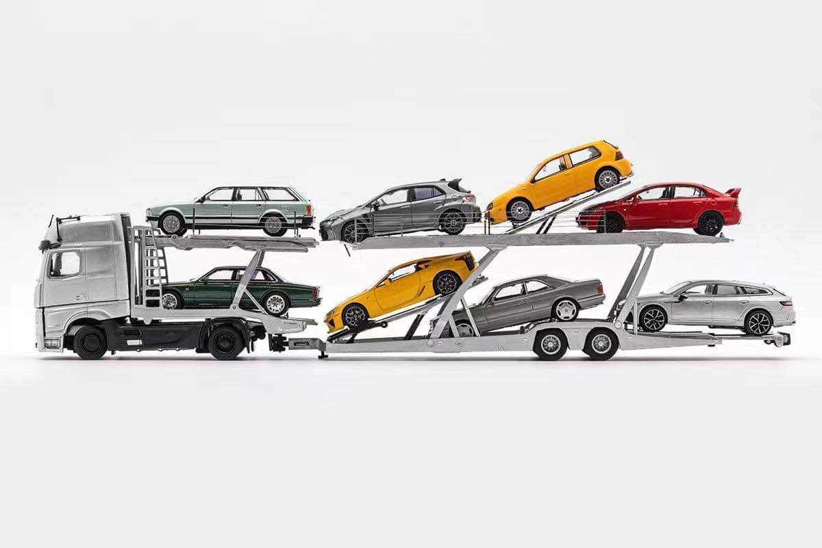 GCD 1:64 Mercedes-Benz ACTROS Trailer in Black