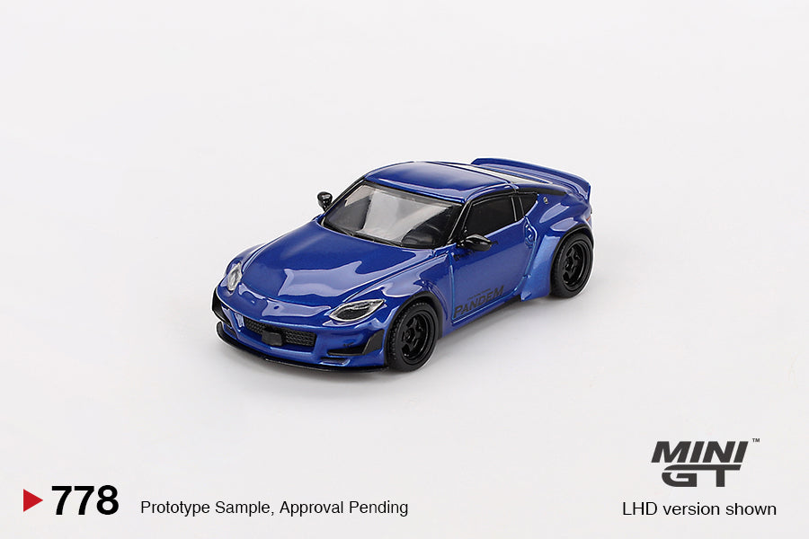MINI GT 1:64 Nissan Z Pandem in Seiran Blue