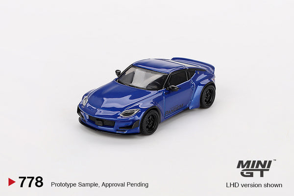 MINI GT 1:64 Nissan Z Pandem in Seiran Blue