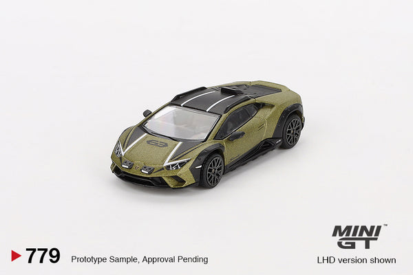 MINI GT 1:64 Lamborghini Huracán Sterrato in Verde Gea Matt
