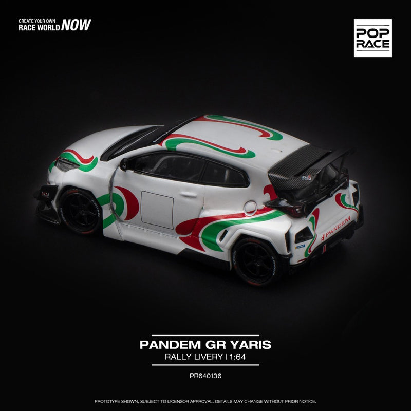 Pop Race 1:64 Toyota GR Yaris PANDEM in Rally Livery