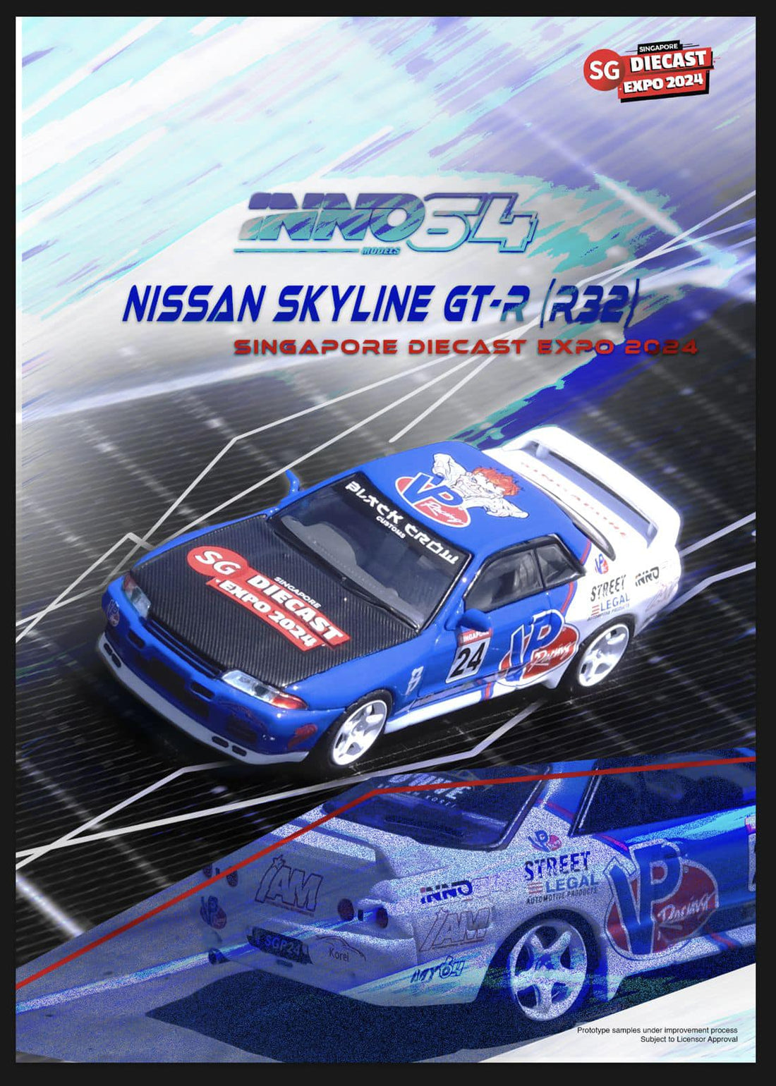 INNO64 1:64 Nissan Skyline GT-R (R32) Singapore Diecast Expo