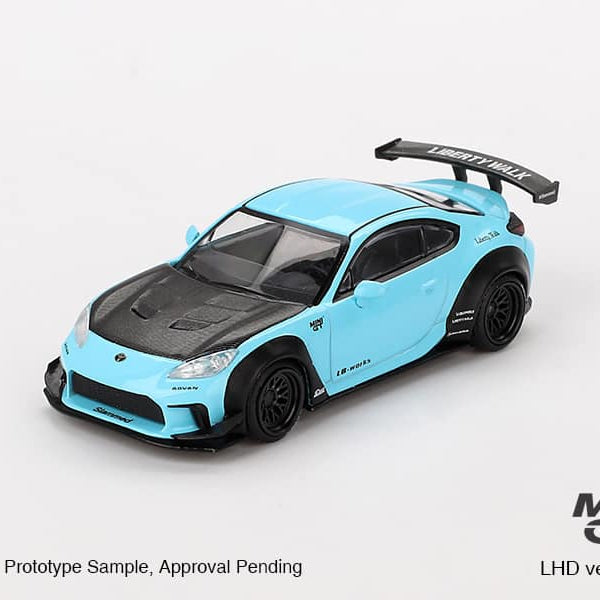 PREORDER* MINI GT 1:64 Toyota GR86 LBWK in Baby Blue 