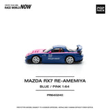 *PREORDER* Pop Race 1:64 Mazda RX-7 (FD3S) RE-Amemiya in Blue / Pink