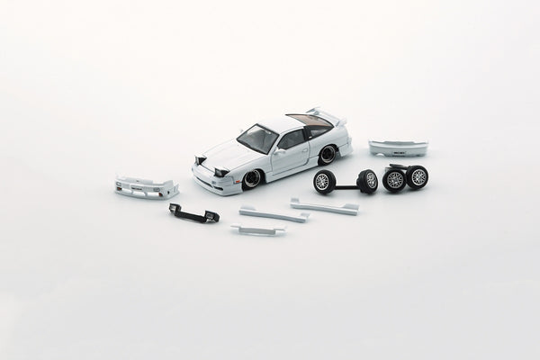 BM Creations 1:64 Nissan Silvia 180SX in White LHD Version