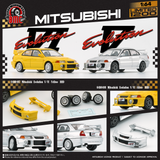 BM Creations 1:64 Mitsubishi Lancer EVO V / VI (RHD) in Yellow