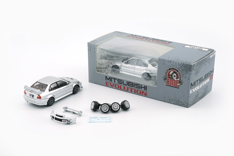 BM Creations 1:64 Mitsubishi Lancer EVO V / VI (RHD) in Silver