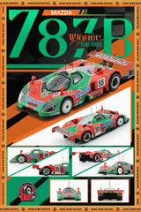 BM Creations 1:64 Mazda 787B RENOWN #55 Winner Car HK Toy Car Salon Event Edition (ONE PERSON PER ORDER)