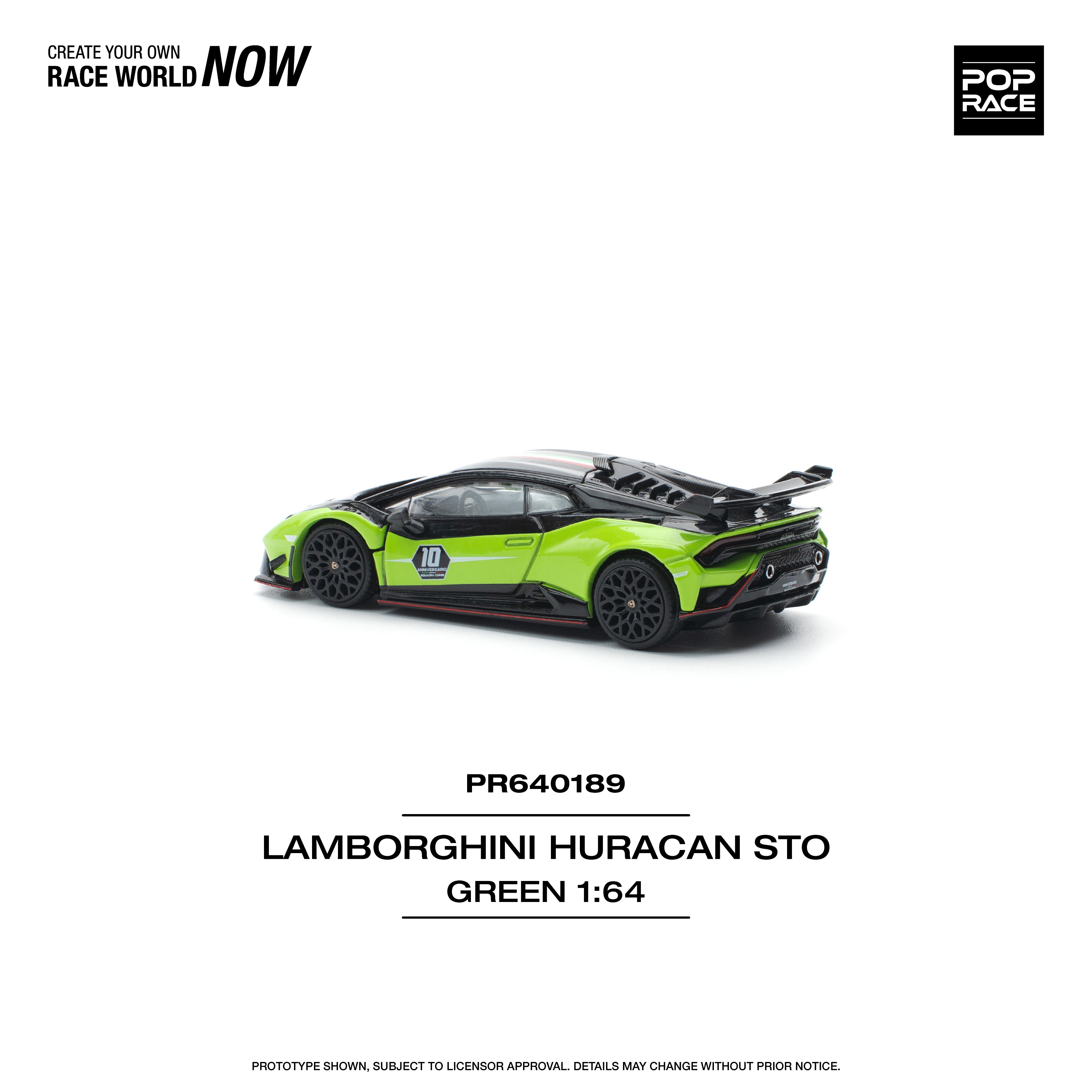PREORDER* Pop Race 1:64 Lamborghini Huracan STO (LP640-2) 10th