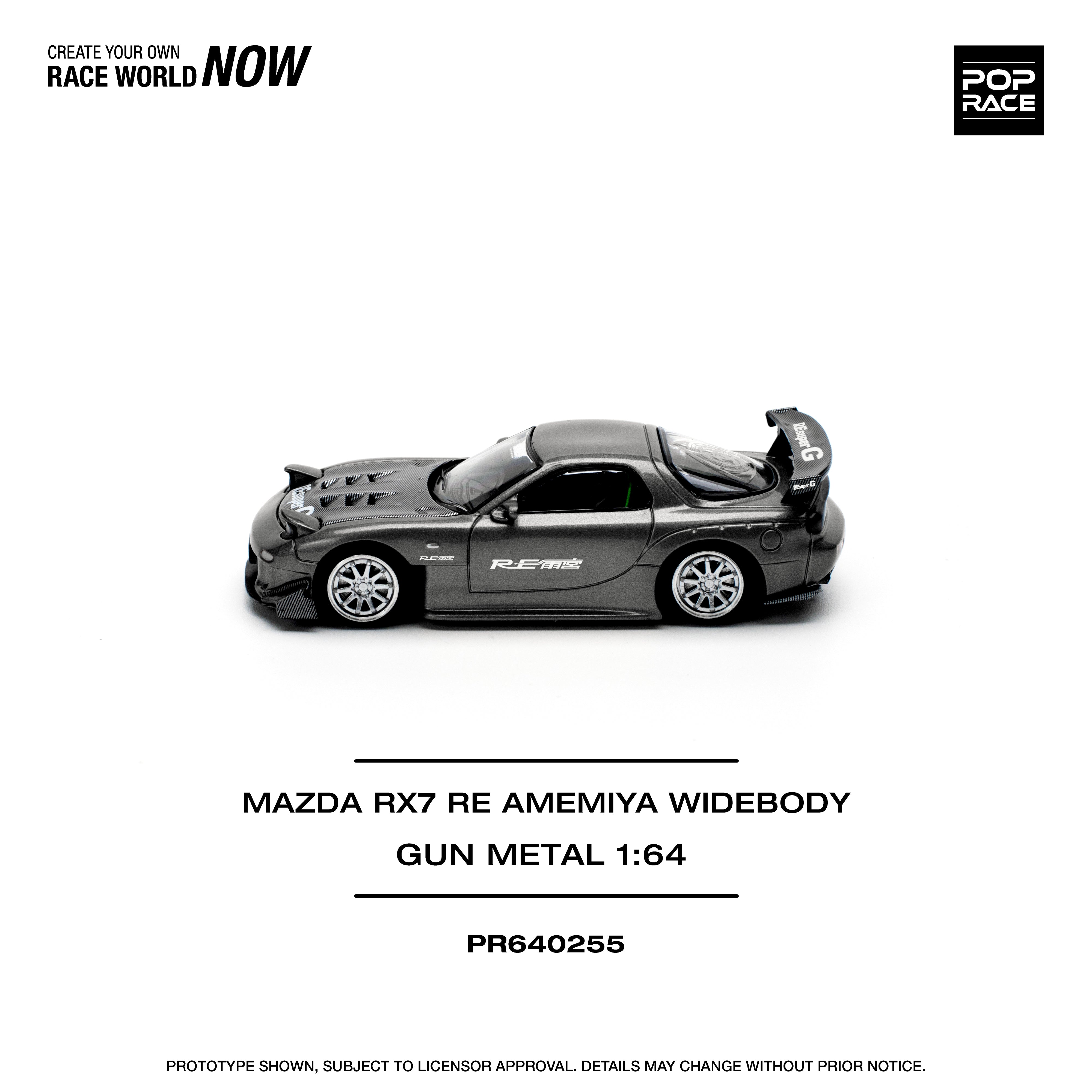 PREORDER* Pop Race 1:64 Mazda RX-7 (FD3S) RE-Amemiya in Gun