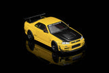 *PREORDER* MotorHelix 1:64 Nissan Skyline GT-R (R34) Customized Version in Lightning Yellow