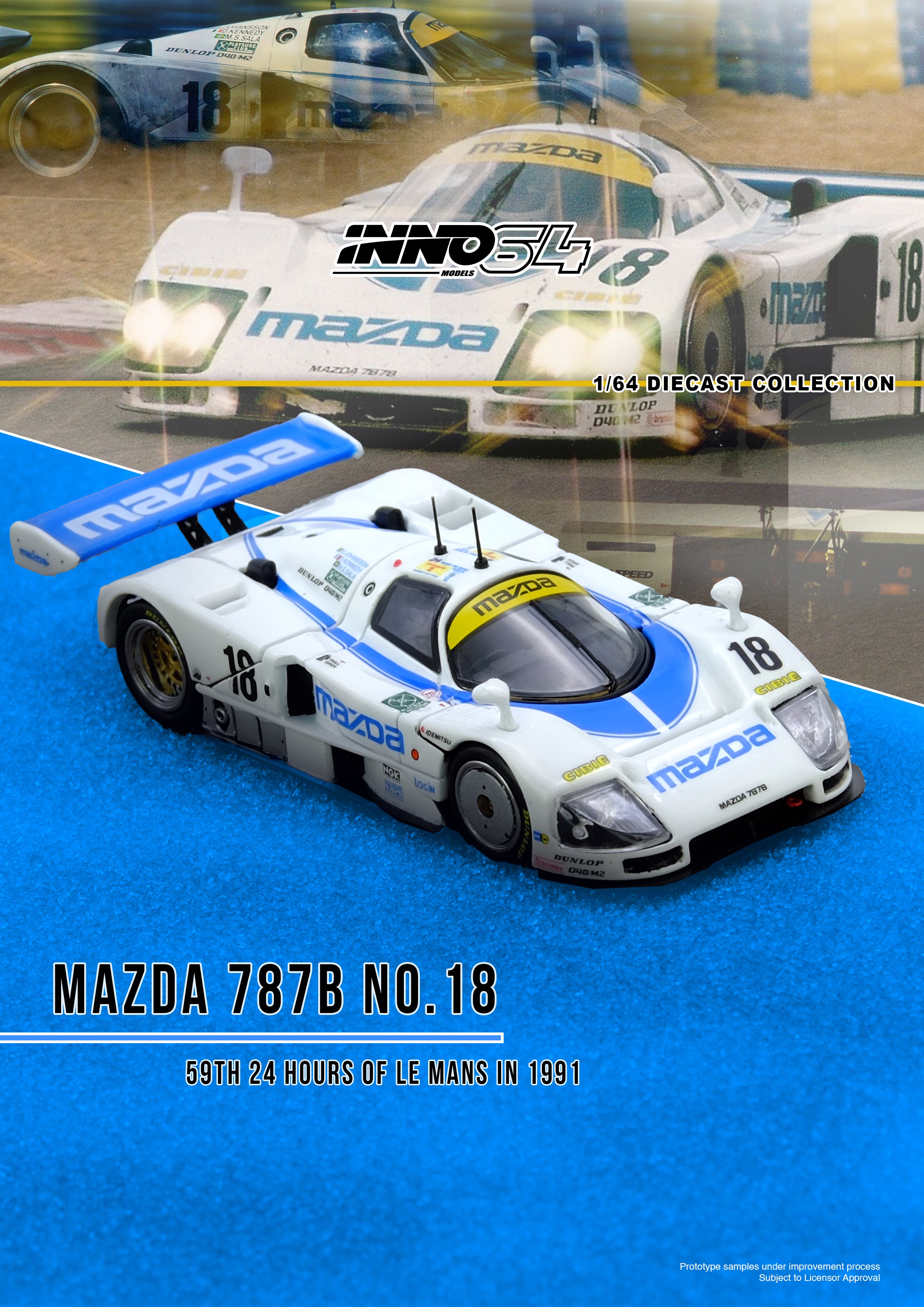 サナヨラ PREORDER* INNO64 1:64 Mazda 787B #18 59th 24 HR Le Mans 1991