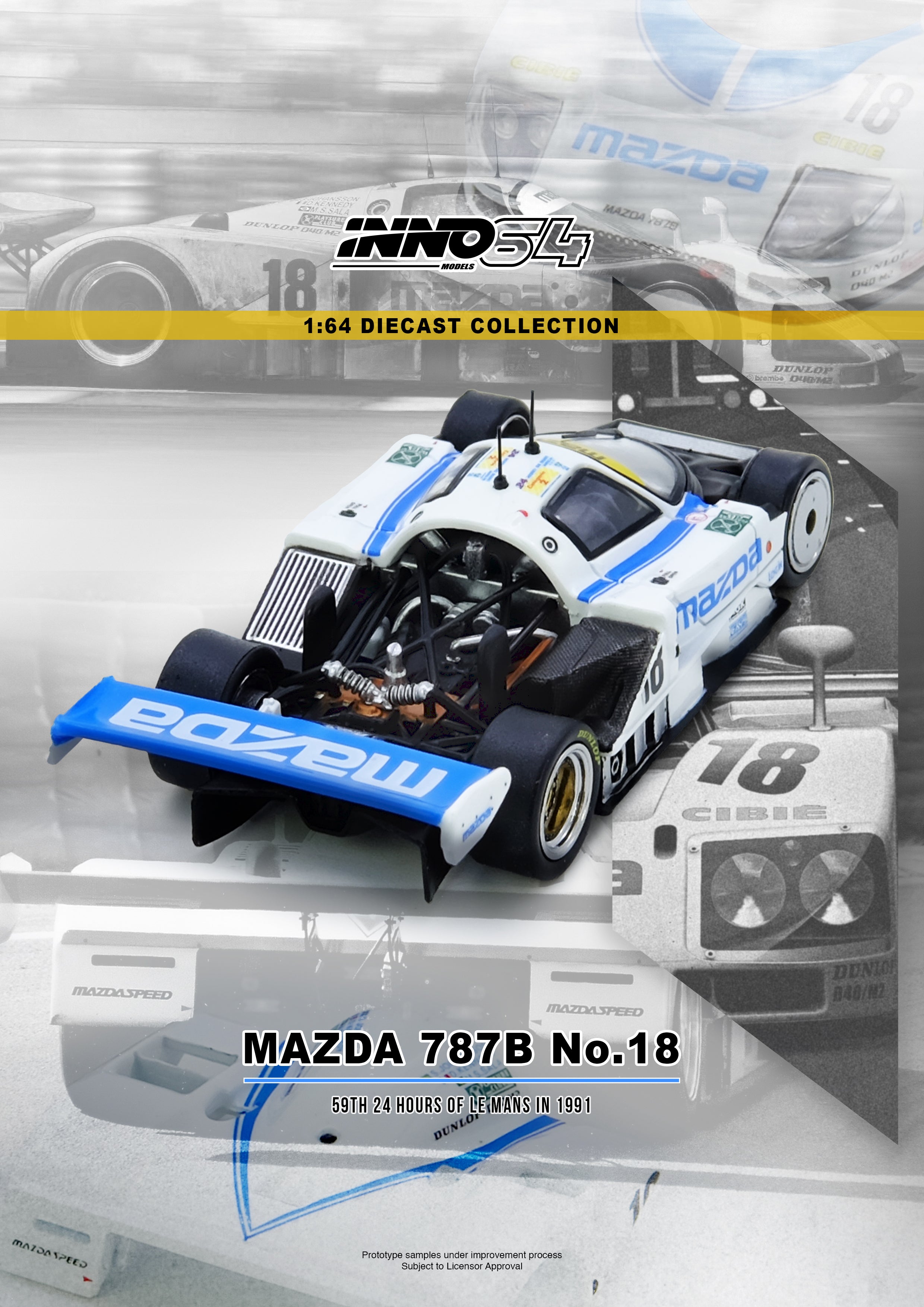 サナヨラ PREORDER* INNO64 1:64 Mazda 787B #18 59th 24 HR Le Mans 1991