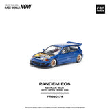 *PREORDER* Pop Race 1:64 Honda Civic (EG6) PANDEM in Metallic Blue