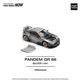 *PREORDER* Pop Race 1:64 Toyota GR86 PANDEM in Silver