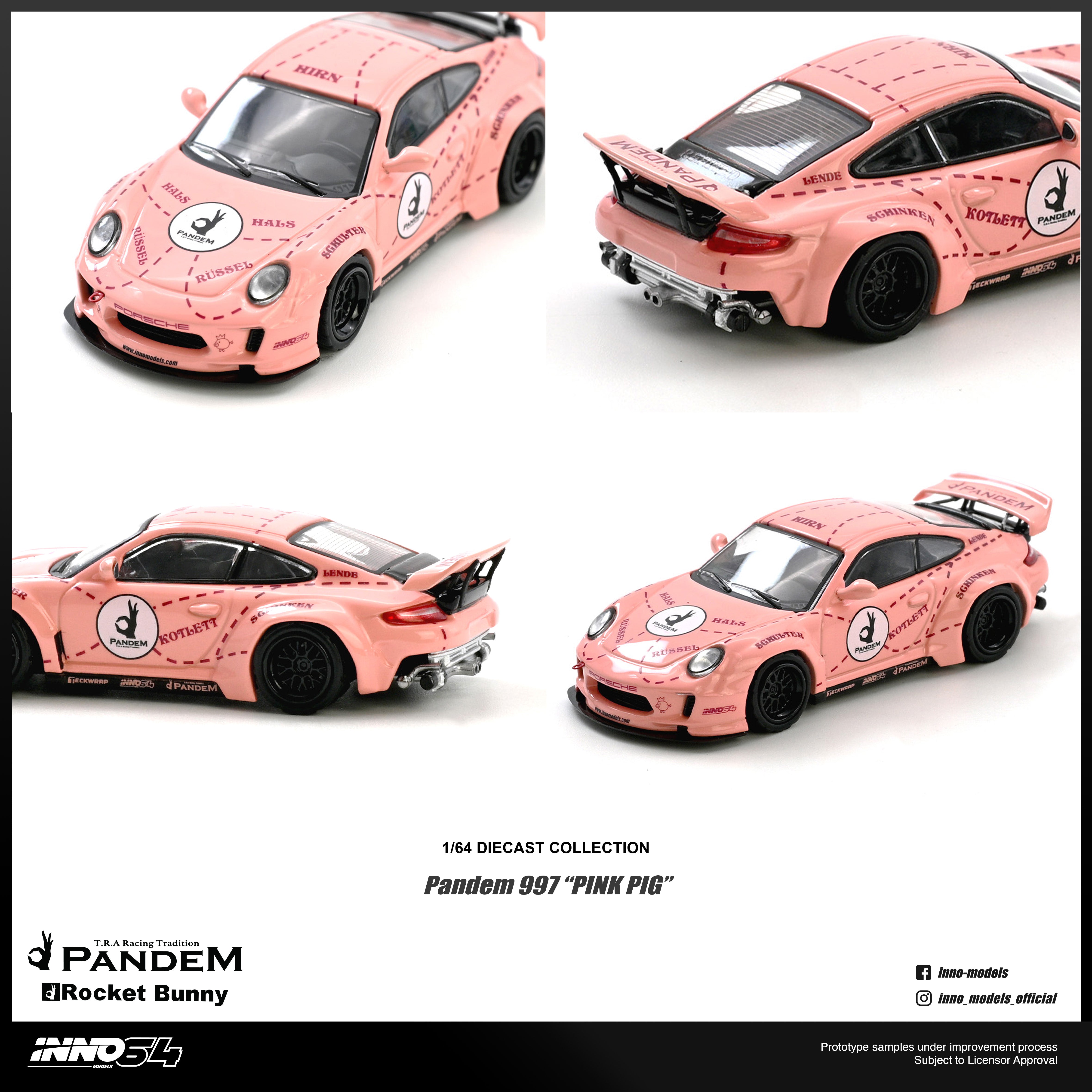 PREORDER* INNO64 1:64 Porsche 997 PANDEM 