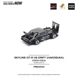 Pop Race 1:64 Nissan Skyline GT-R V8 Drift (Hakosuka) JP Coca Cola in Black