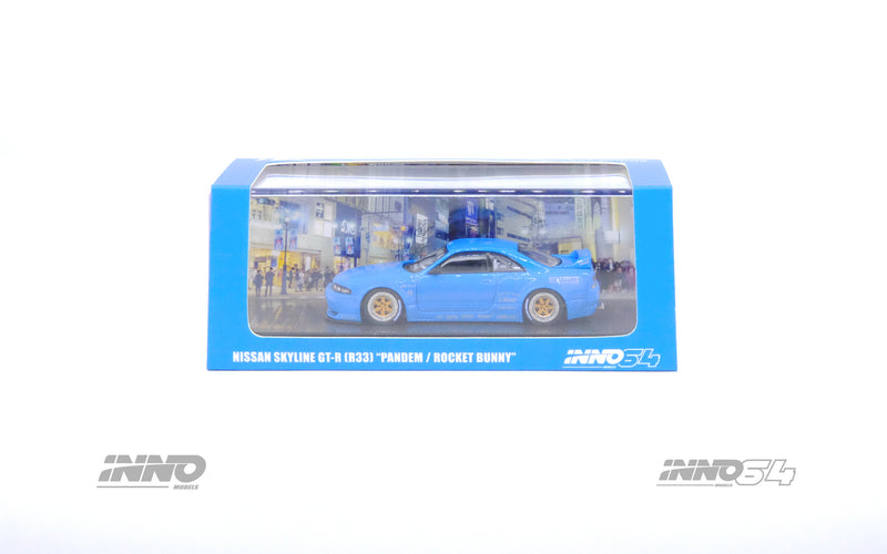 INNO64 1:64 Nissan Skyline GT-R (R33) "Pandem / Rocket Bunny" in Blue