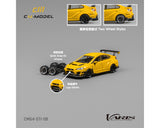 *PREORDER* CM Model 1:64 Subaru Impreza STi VARIS Widebody 1.0 in Yellow