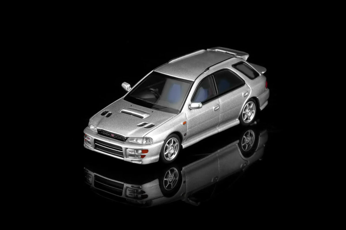 *PREORDER* MotorHelix 1:64 Subaru Impreza Wagon WRX STi Ver. VI in Arctic Silver Metallic
