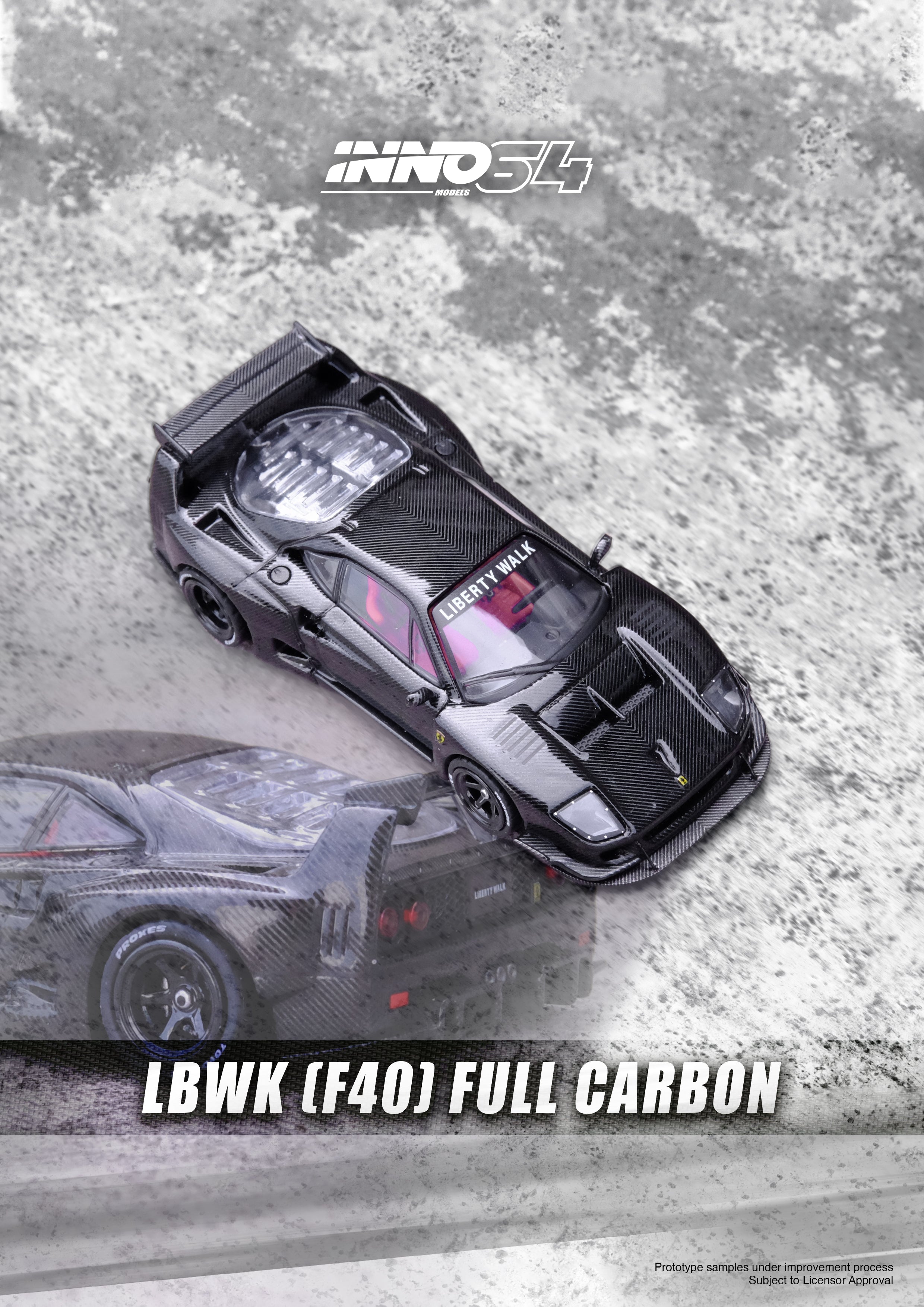 Inno64 フェラーリ LBWK F40 フルカーボン Inno64 フェラーリ LBWK F40 フルカーボン - メルカリ