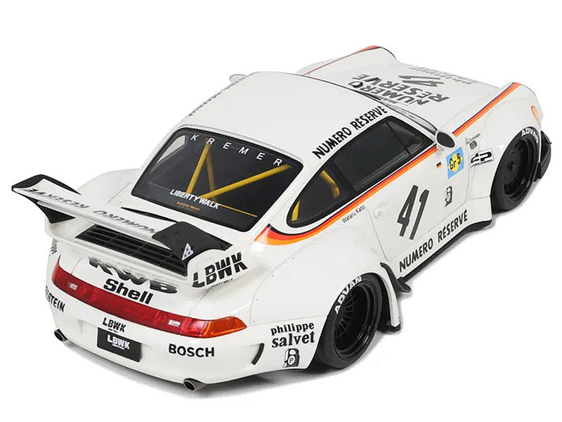 GT Spirit 1:18 Porsche RWB "Kato-San" #41 in White
