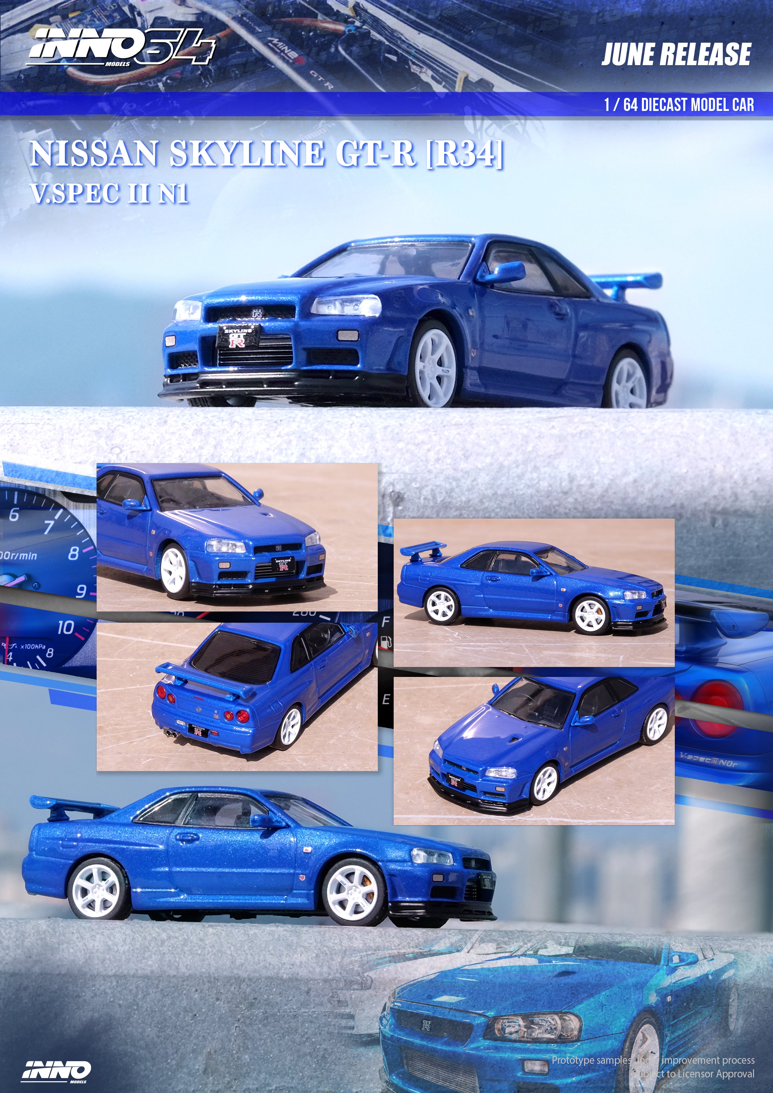 INNO64 1:64 Nissan Skyline GT-R (R34) R-Tune Hobby Expo