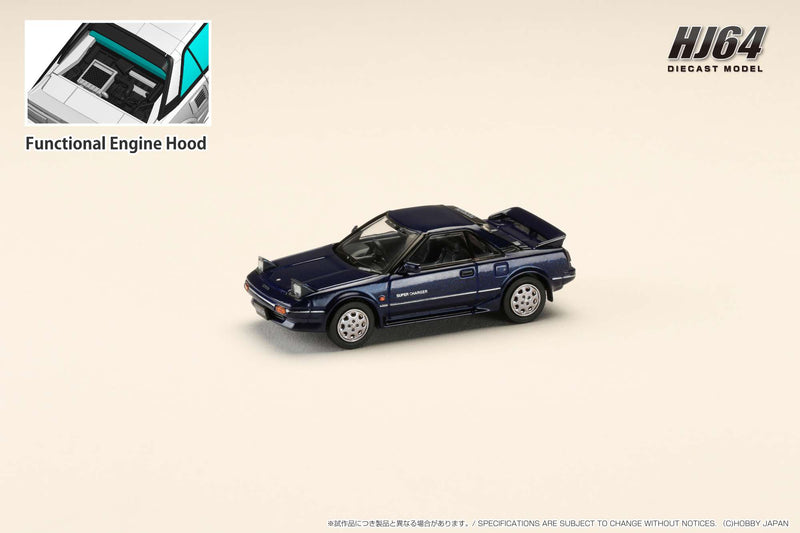 *PREORDER* Hobby Japan 1:64 Toyota MR2 1600G-Limited Supercharged 1986 in Blue Mica