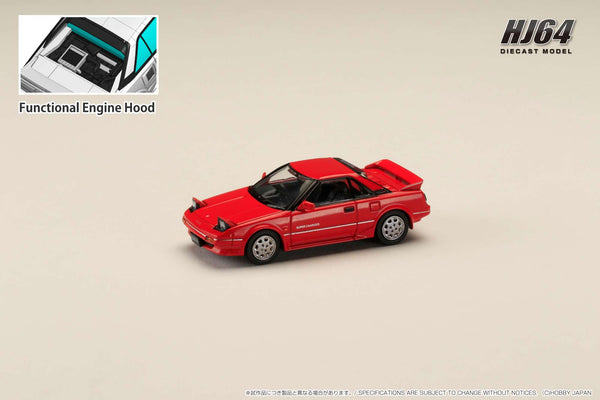 *PREORDER* Hobby Japan 1:64 Toyota MR2 1600G-Limited Supercharged 1986 in Super Red II