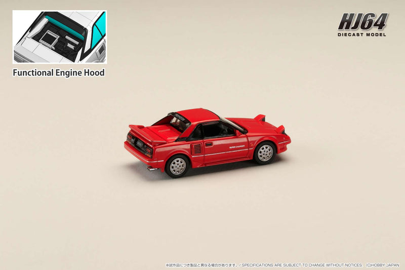 *PREORDER* Hobby Japan 1:64 Toyota MR2 1600G-Limited Supercharged 1986 in Super Red II